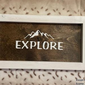 Explore Wooden Sign 2